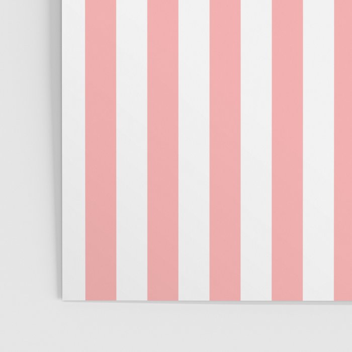 Sand Pink and White Tan Lines Summer Gazebo Stripes Poster Gallery Image 3