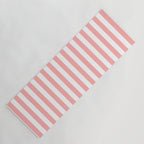 Sand Pink and White Tan Lines Summer Gazebo Stripes Yoga Mat Gallery Image 1
