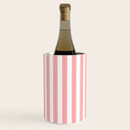 Sand Pink and White Tan Lines Summer Gazebo Stripes Wine Chiller Gallery Image 1