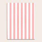 Sand Pink and White Tan Lines Summer Gazebo Stripes Notebook Gallery Image 4