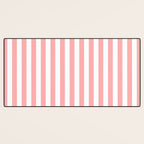 Sand Pink and White Tan Lines Summer Gazebo Stripes Desk Mat Gallery Image 3