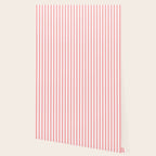 Sand Pink and White Tan Lines Summer Gazebo Stripes Wallpaper Gallery Image 2