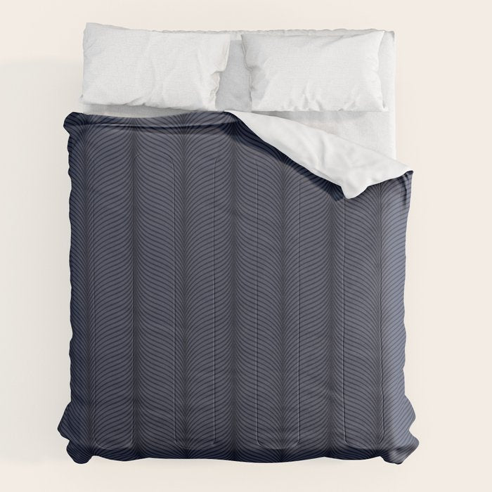 Elysian XII Navy Blue Comforter Gallery Image 2