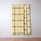 Fractal Geometric Dog Window Curtain Gallery Image 3