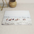 Winter Horses Rug Gallery Image 1