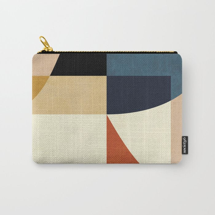 mid century abstract shapes fall winter 14 Carry All Pouch Gallery Image 1
