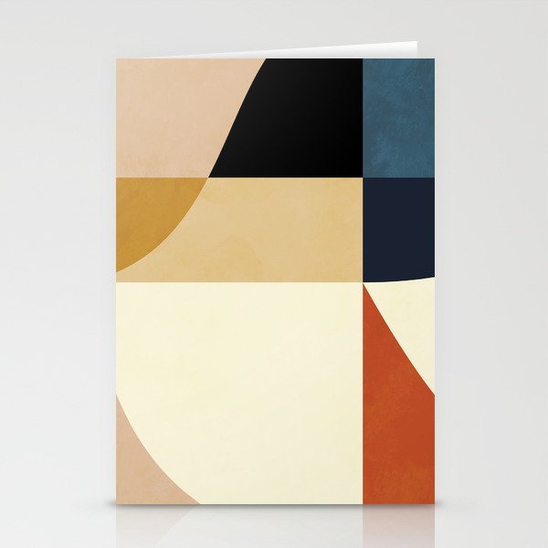 mid century abstract shapes fall winter 14 Stationery Card Gallery Image 1