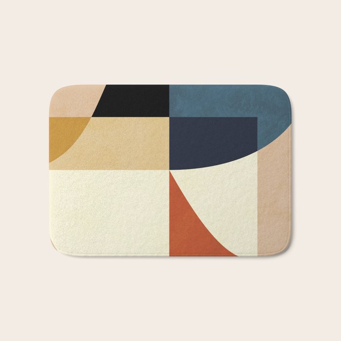 mid century abstract shapes fall winter 14 Bath Mat Gallery Image 1