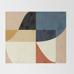 mid century abstract shapes fall winter 14 Throw Blanket Gallery Image 2