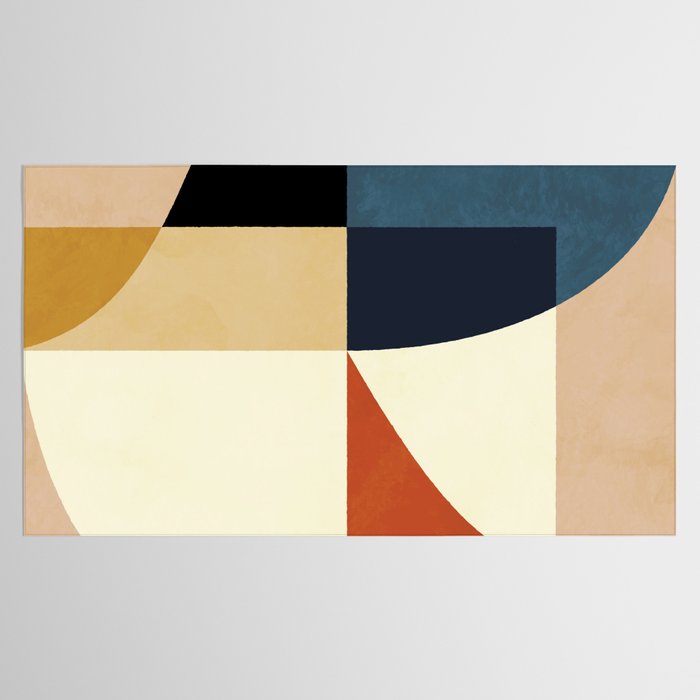 mid century abstract shapes fall winter 14 Tablecloth Gallery Image 2