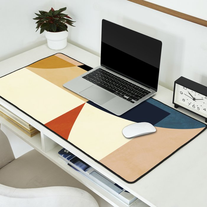 mid century abstract shapes fall winter 14 Desk Mat Gallery Image 2