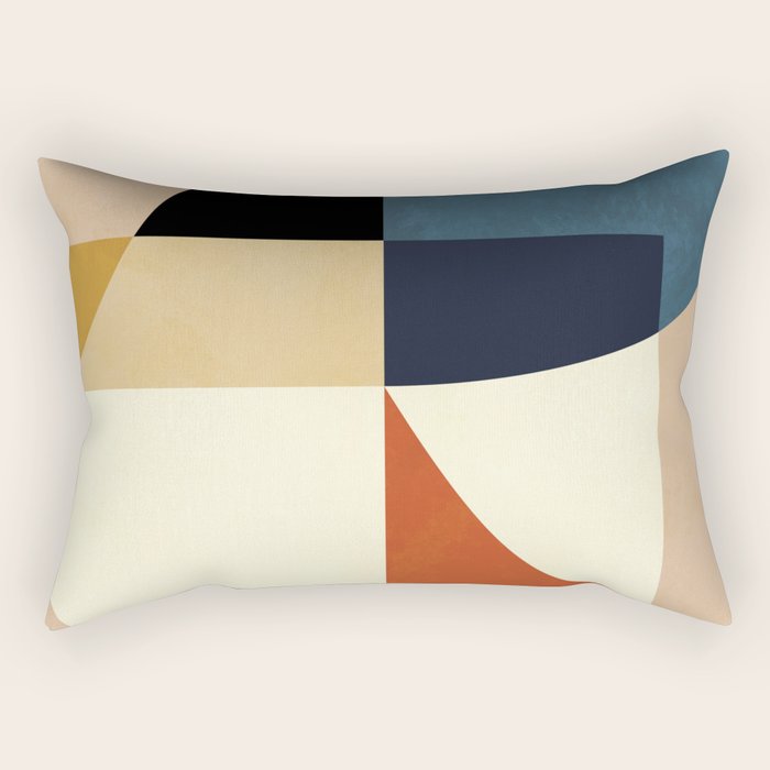 mid century abstract shapes fall winter 14 Rectangular Pillow Gallery Image 2