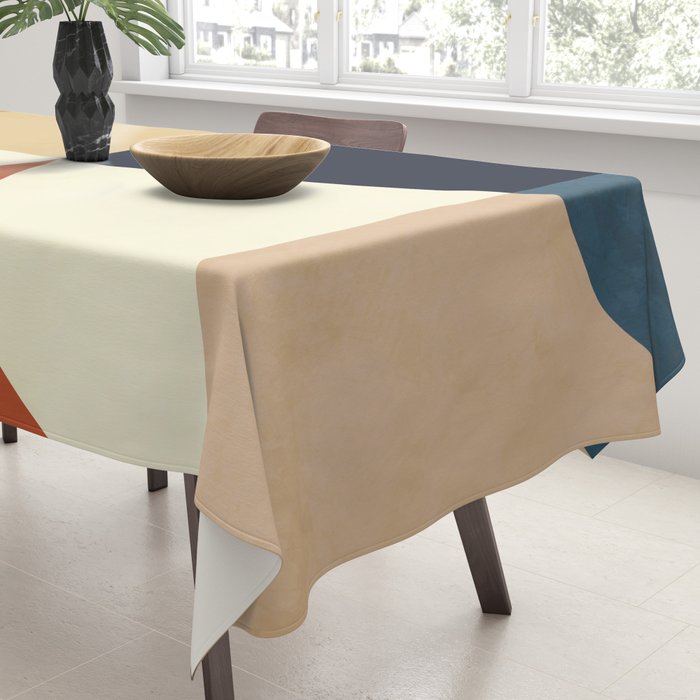 mid century abstract shapes fall winter 14 Tablecloth Gallery Image 3