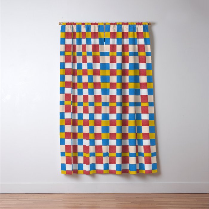 Paper Weaving Pattern #2 Window Curtain Gallery Image 3