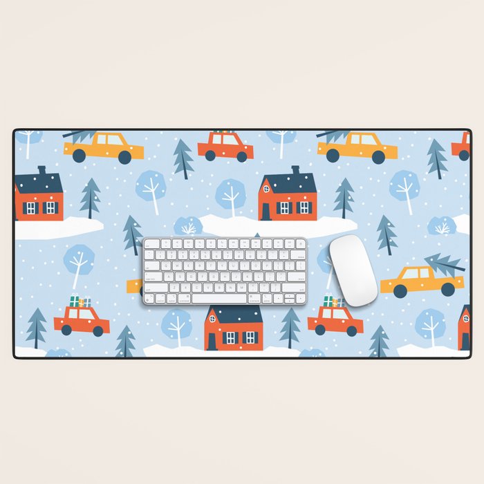 Winter village  Desk Mat Gallery Image 1