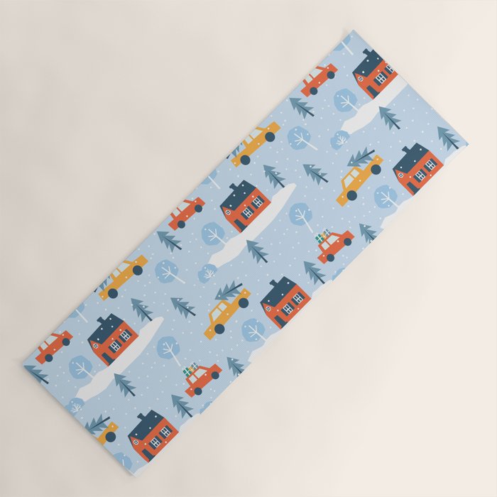 Winter village  Yoga Mat Gallery Image 1