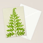 Lime Fern Stationery Card Gallery Image 2