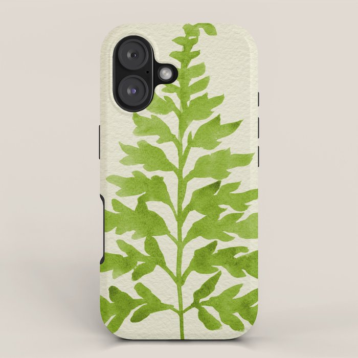 Lime Fern iPhone Case Gallery Image 1