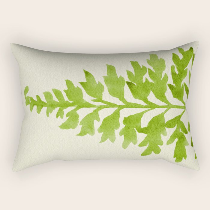 Lime Fern Rectangular Pillow Gallery Image 1
