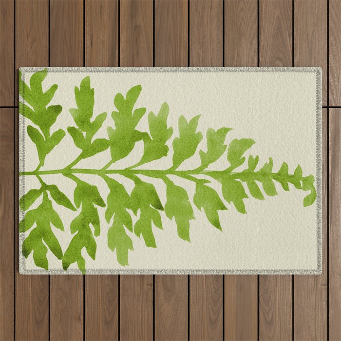 Lime Fern Outdoor Rug Gallery Image 1