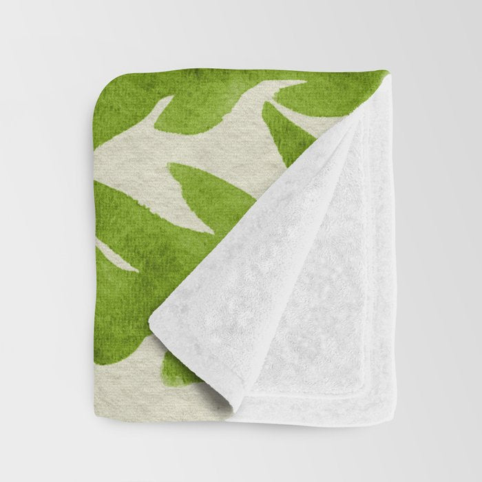 Lime Fern Throw Blanket Gallery Image 3