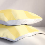 Retro Liquid Swirl Contemporary Abstract Pattern 2 in Double Butter Yellow Pillow Sham Gallery Image 3