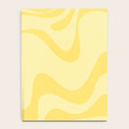 Retro Liquid Swirl Contemporary Abstract Pattern 2 in Double Butter Yellow Notebook Gallery Image 4