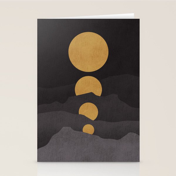 Rise of the golden moon Stationery Card Gallery Image 1