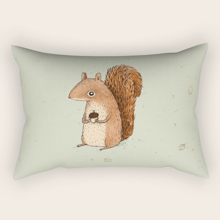 Sarah the Squirrel Rectangular Pillow Gallery Image 1