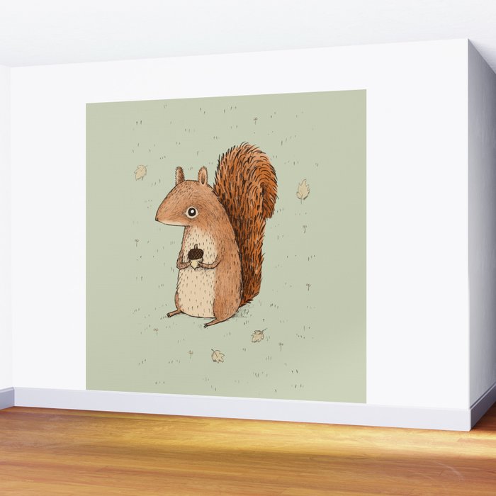 Sarah the Squirrel Wall Mural Gallery Image 2