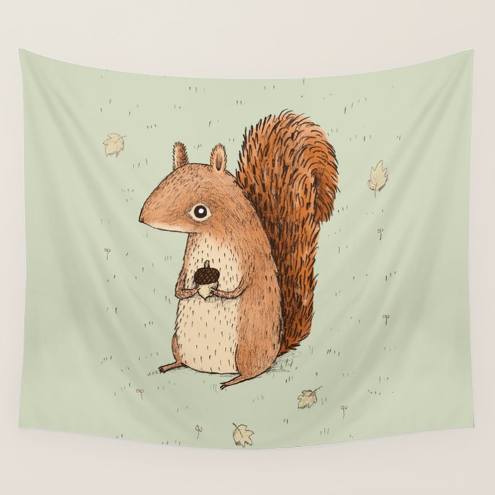 Sarah the Squirrel Wall Tapestry Gallery Image 4