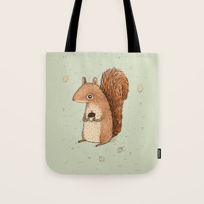 Sarah the Squirrel Tote Bag Gallery Image 1
