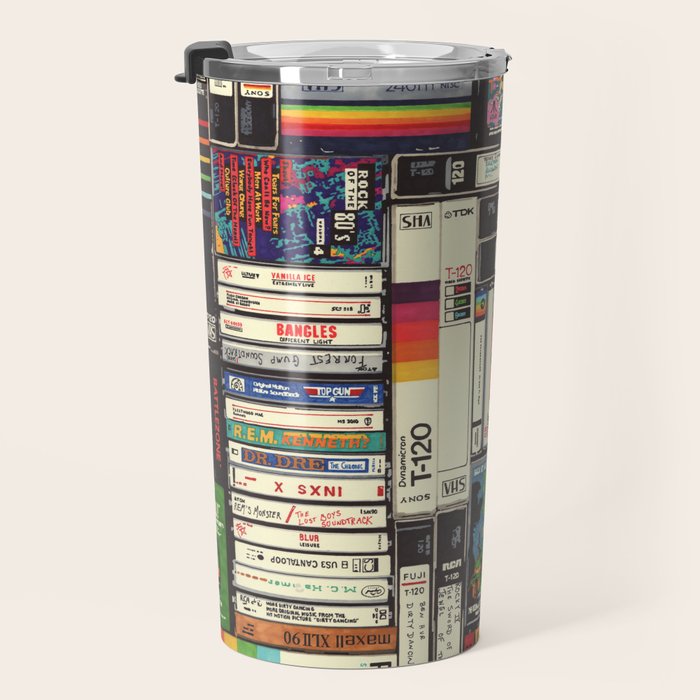 Cassettes, VHS and Video Games Travel Mug Gallery Image 3