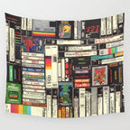 Cassettes, VHS and Video Games Wall Tapestry Gallery Image 4