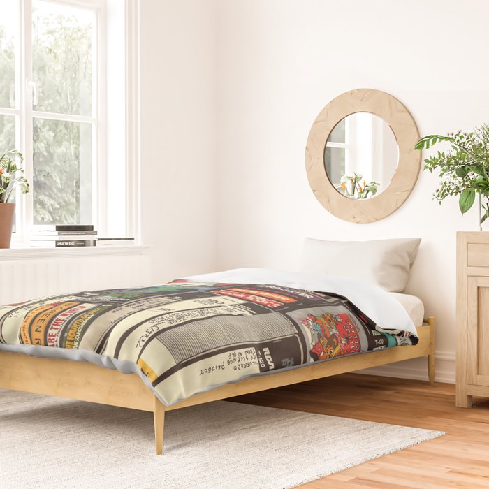 Cassettes, VHS and Video Games Duvet Cover Gallery Image 2