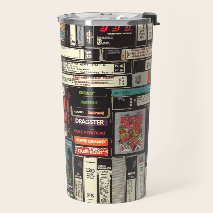 Cassettes, VHS and Video Games Travel Mug Gallery Image 2
