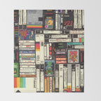 Cassettes, VHS and Video Games Throw Blanket Gallery Image 2