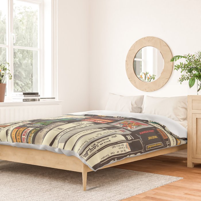 Cassettes, VHS and Video Games Duvet Cover Gallery Image 2