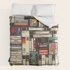 Cassettes, VHS and Video Games Duvet Cover Gallery Image 7