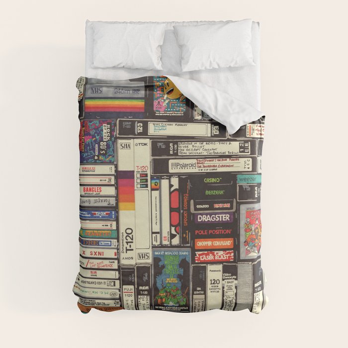 Cassettes, VHS and Video Games Duvet Cover Gallery Image 8