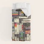 Cassettes, VHS and Video Games Duvet Cover Gallery Image 10
