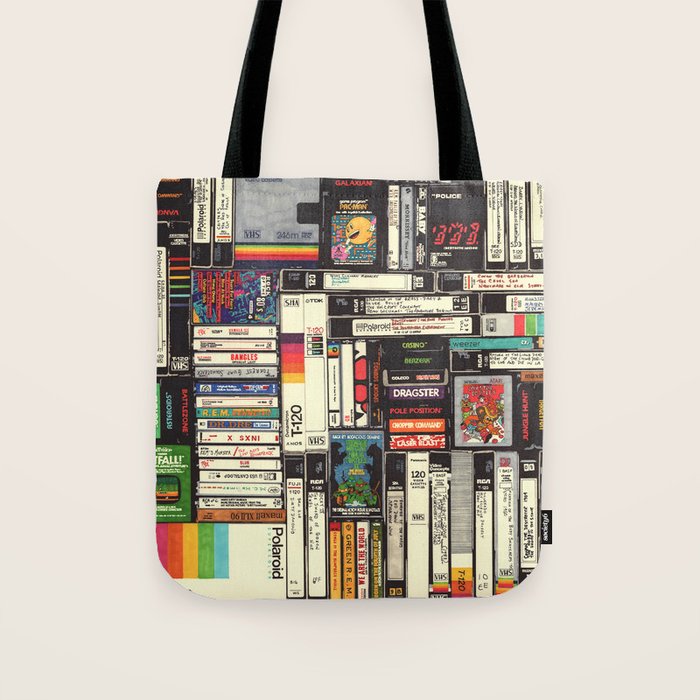Cassettes, VHS and Video Games Tote Bag Gallery Image 1