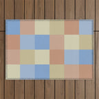 Bold Muted Checks Pattern - Large VII Outdoor Rug Gallery Image 1