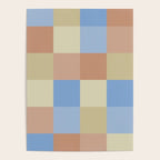 Bold Muted Checks Pattern - Large VII Poster Gallery Image 4