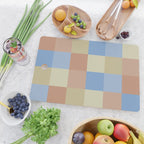 Bold Muted Checks Pattern - Large VII Cutting Board Gallery Image 2