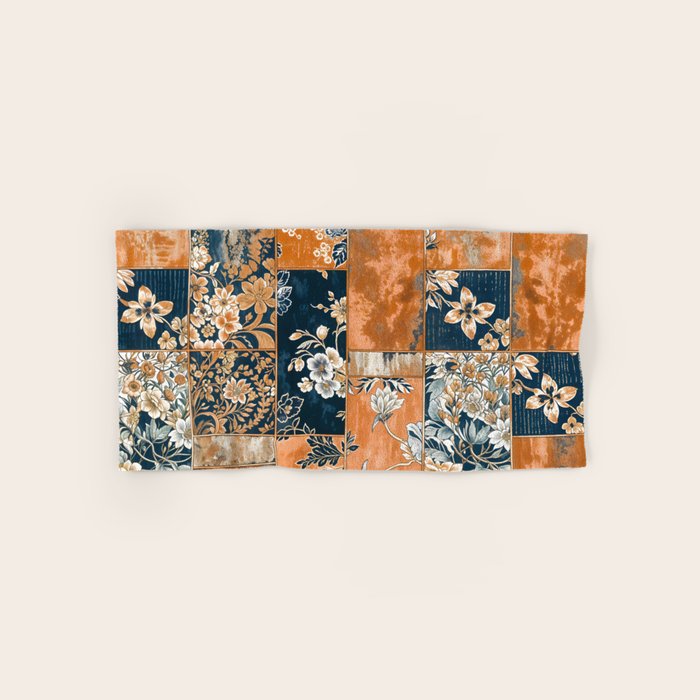 Floral Patches of Yesteryear Bath Towel Gallery Image 1