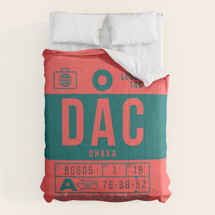 Luggage Tag B - DAC Dhaka Bangladesh Comforter Gallery Image 6