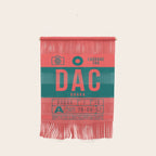 Luggage Tag B - DAC Dhaka Bangladesh Wall Hanging Gallery Image 1