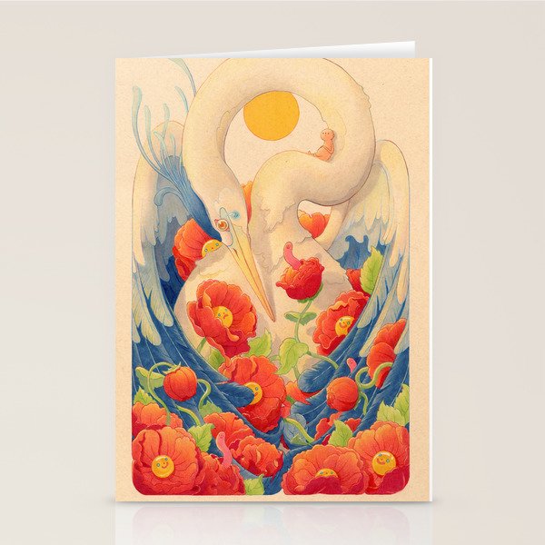 Heron and Friends Stationery Card Gallery Image 2