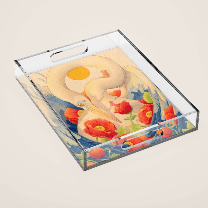 Heron and Friends Acrylic Tray Gallery Image 1